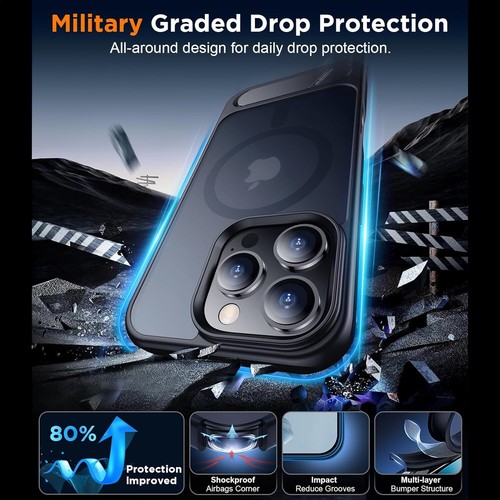 Funda Magnética para iPhone 16 15 14 13 Plus Pro Max Antigolpes Mag Seguro Antigolpes - Imagen 3 de 10