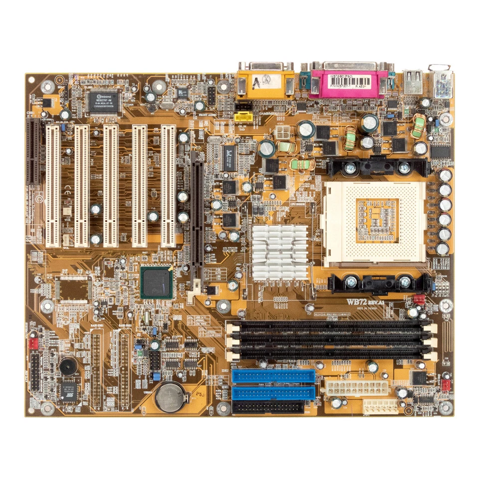 Scheda Madre ATX DFI WB72-SC WB72 REV.A1 SOCKET 423 SDRAM AGP PCI CNR - Image 2 of 3