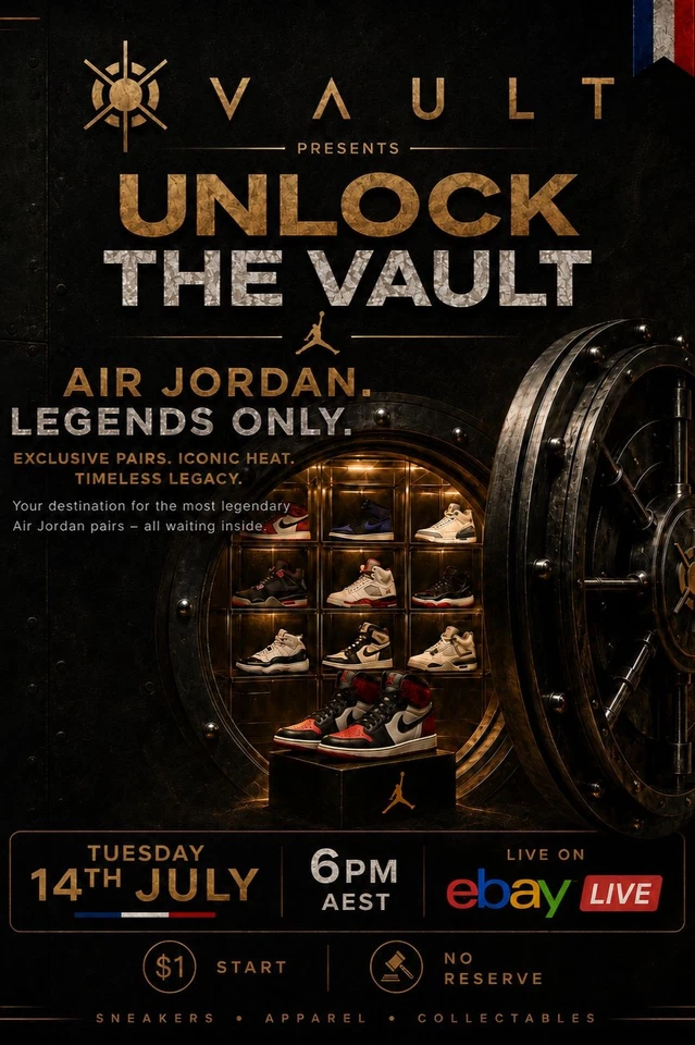 🇦🇺 Vault Opens for Air Jordan Only Live: $1 Starts + Secret Penny Drop