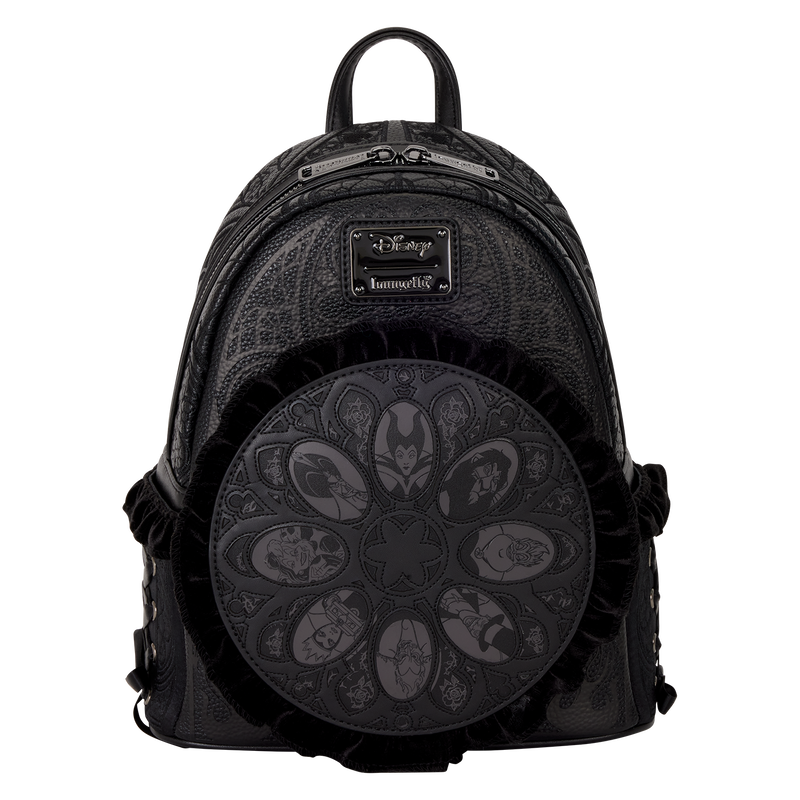 Disney Villains Gothic Stained Glass Mini Backpack Purse  