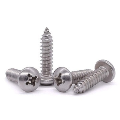#14 x 3/4'' Pan Head Sheet Metal Screws, 304 Stainless Steel 18-8, Phillips Dr...