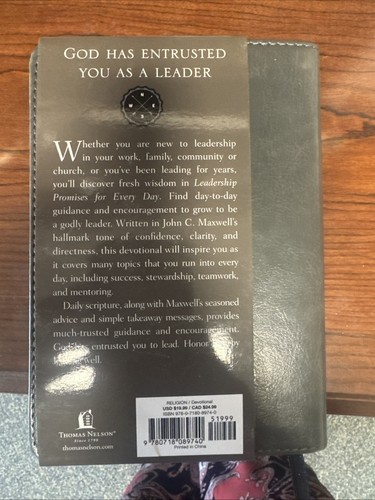Leadership Promises for Every Day : A Daily Devotional by John C. Maxwell (2016, - Foto 2 di 5