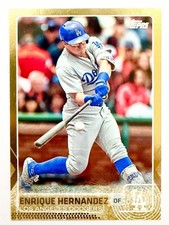 2015 Topps Update #US117 ENRIQUE HERNANDEZ Gold /2015 Rookie RC Dodgers Kike SP