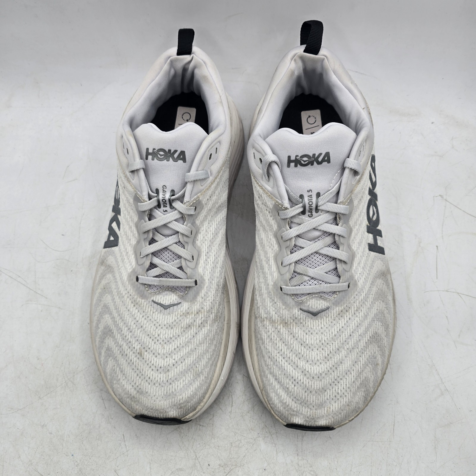 Hoka Gaviota 5 Mens US 11.5 2E EE Wide Running Shoes Walking Gym White 1134234 thumbnail 5