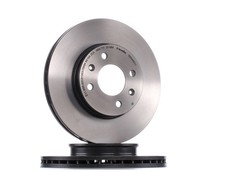 2x BREMBO Disque de frein Avant pour HYUNDAI i20 (PB, PBT) pour KIA RIO II (JB)