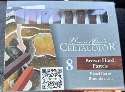 NEW BIEVILLIER S CRETACOLOR SET  OF8 BROWN HARD PASTELS