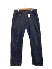 RUSTLER Straight Pants, Size 36, Denim, Black, 87619CB