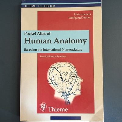 #ad Thieme Flexibook Pocket Atlas of Human Anatomy 4th Rev PB Feneis Dauber 2000 $35.00