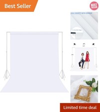 White Photography Backdrop - 5 X 7 FT White Backdrops for Photoshoot Background