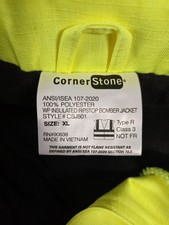 CornerStone ANSI 107 Class 3 Hi-Vis Waterproof Insulated Bomber Jacket XL