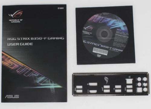 ASUS ROG Strix B350-F Gaming - SET Handbuch ATX IO Slotblende Treiber CD (#11069