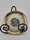Set 5 Crown O Gold Japan Plates Victorian Couple 22K Gold Gilt Vintage — photo 1