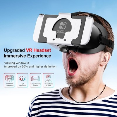 VR Glasses for Nintendo Switch Switch OLED Adjustable Lenses Head Strap Labo Kit