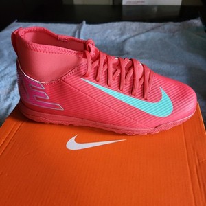 *NEW* Nike Jr Superfly 10 Club TF Size 3.5Y Red with Hot Pink with Box 