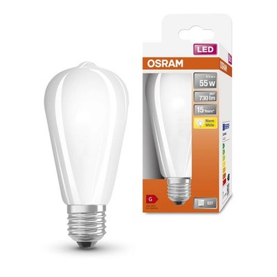 Osram LED Leuchtmittel Star Classic Edison ST64 7W = 60W E27 matt 806lm warmweiß