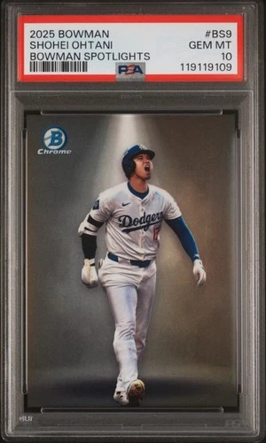 2025 Bowman Spotlights Shohei Ohtani #BS9 PSA 10 SSP Spotlight Dodgers Card
