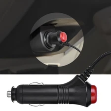1.8M Car Cigarette Lighter Power Supply to 3.5 x 1.35mm DC Male Plug Spring
