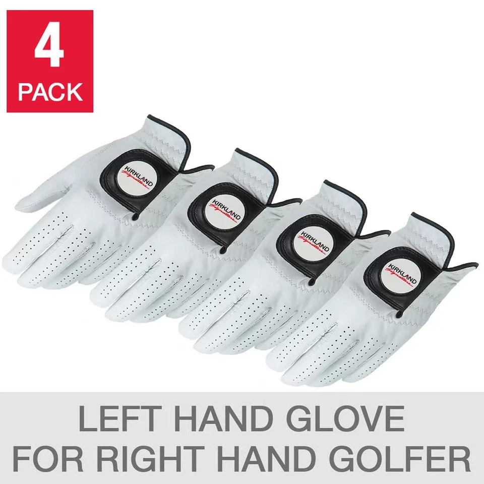 Kirkland Signature Golfhandschuhe Größe Premium 100 % Cabretta Leder 3er Pack