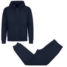 LINED FULL ZIP HOODIE JOGGER SET MEN 2XL - GALAXY BY HARVIC 2PIECE FLEECE