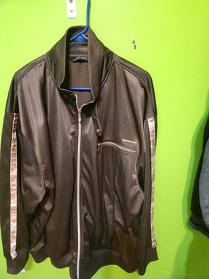 Stylish Sean John  Jacket In Brown With Rose Gold Accents 3XB