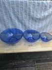 Vintage Pyrex Cobalt Blue 1980s Nesting Bowls Set of 3