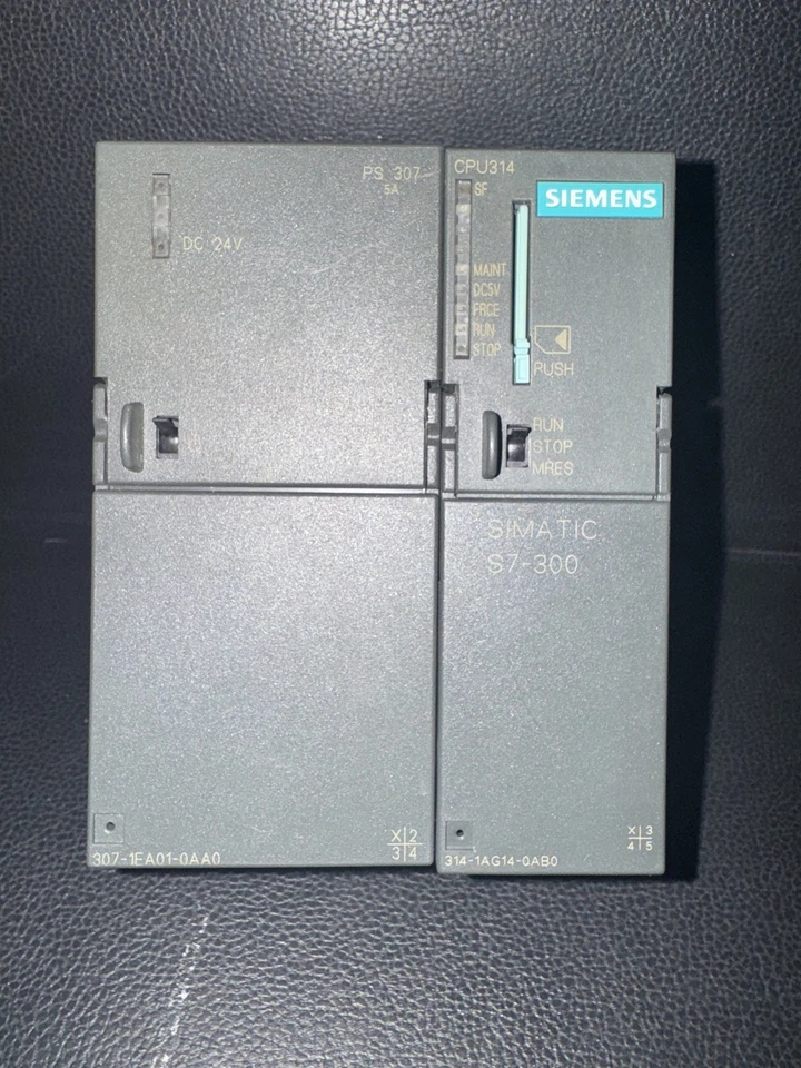 Siemens 6ES7 314-1AG14-0AB0 Simatic S7-300 CPU314 + 307-1EA01-0AA0 PS 307 Foto 2 de 4