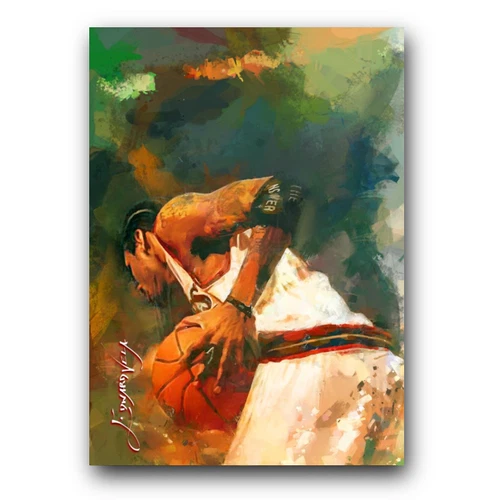 Allen Iverson #11 Art Card Limited 45/50 Edward Vela Signed (Philadelphia 76ers)