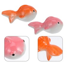  Floating Ceramic Koi Fish Ornaments 2pcs Decorative Fish for Garden Ponds