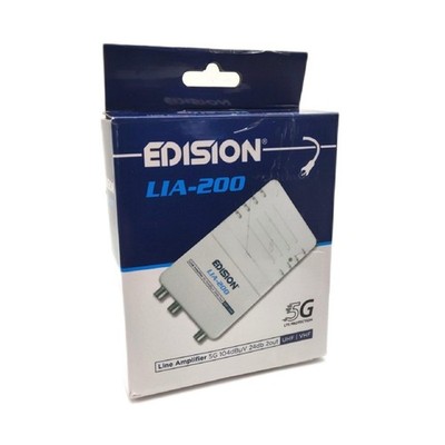 Edision LIA 200 Verstärker Antenne TV innen UHFVHF 12 24db Verstellbar Stark