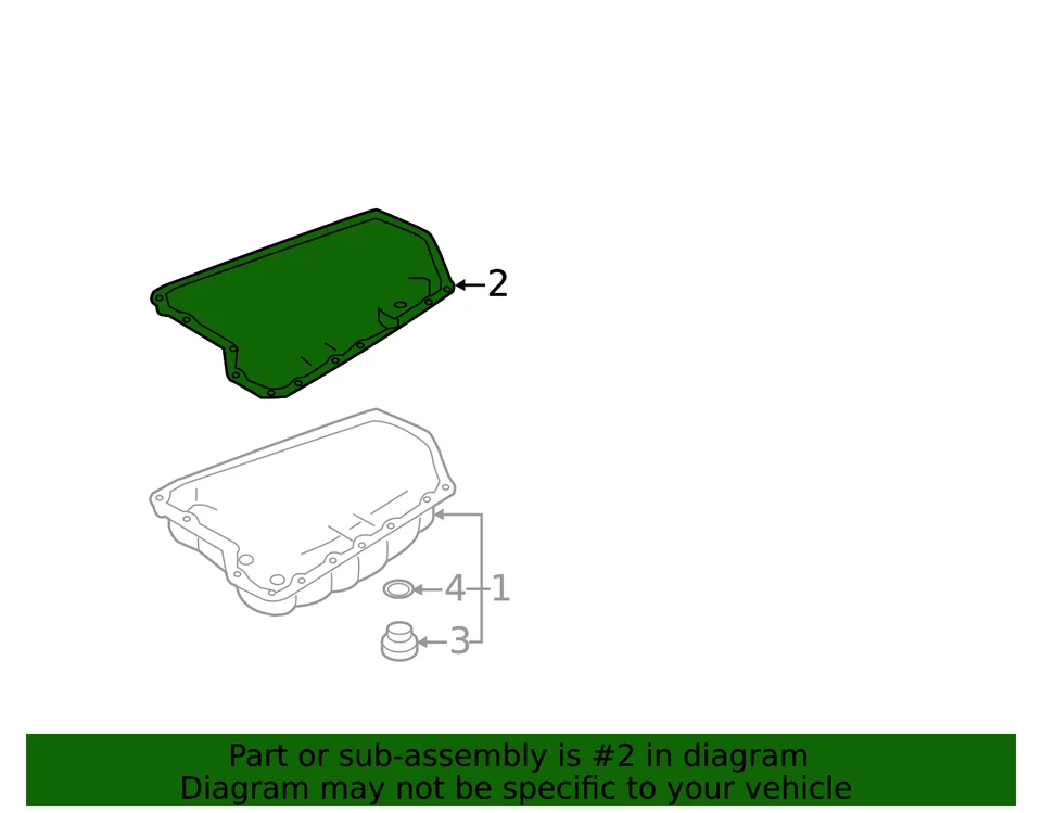 Genuine Nissan Altima Maxima Murano Transmission Pan Gasket - Image 3 of 4