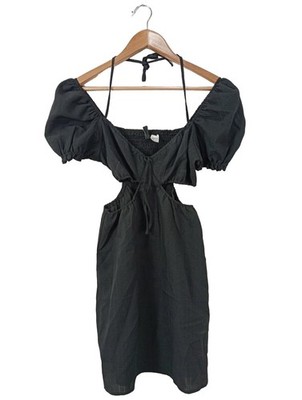 H&M DIVIDED Cut-Out-Kleid Damen Kleid Gr. DE 36 schwarz Elegant