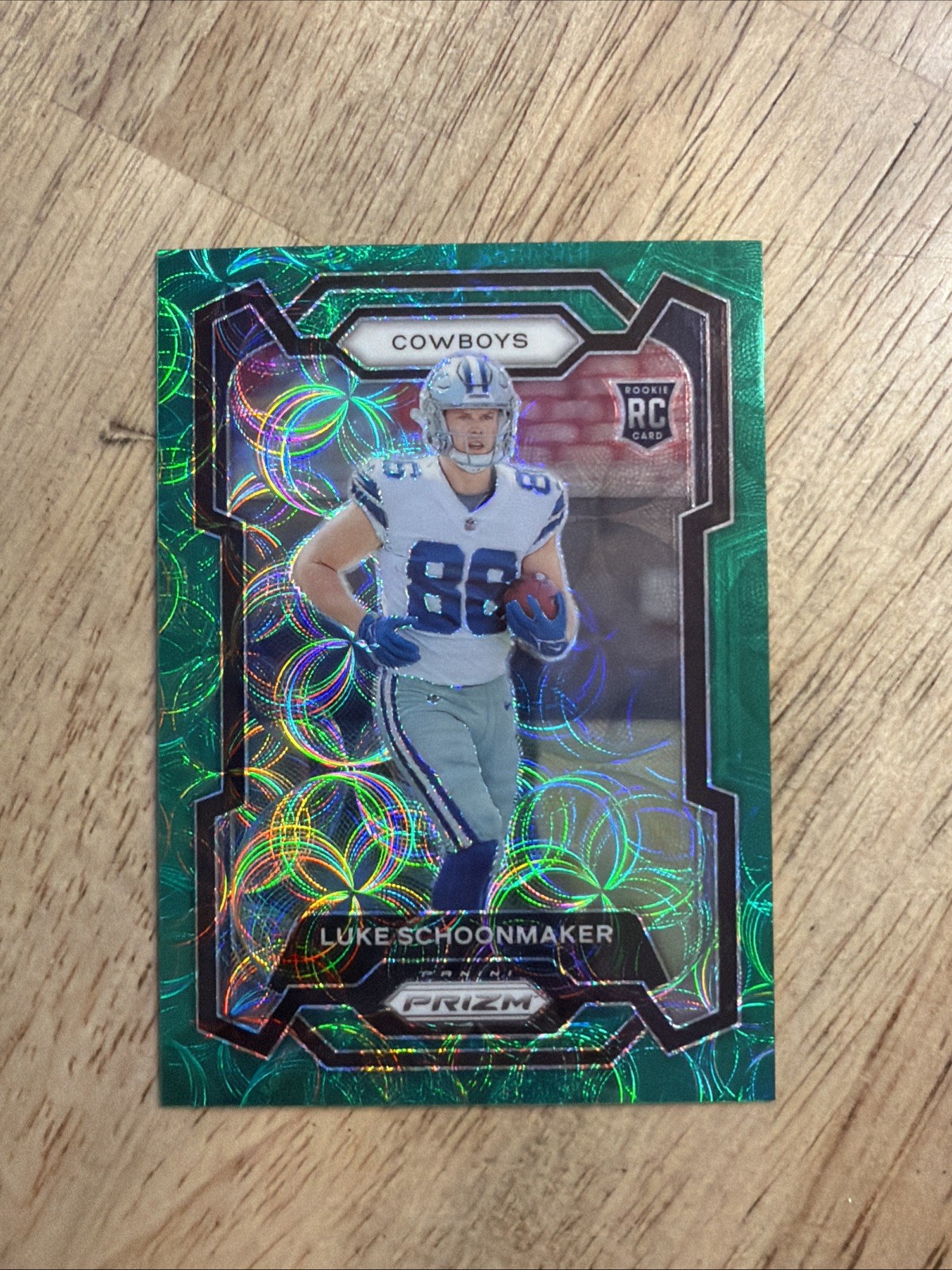 Luke Schoonmaker 2023 Panini Prizm Rookie Green Scope /75 Dallas Cowboys #325