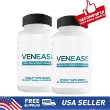 VenEase Capsules - Blood Circulation and Leg Health Venous Support (2 Packs）