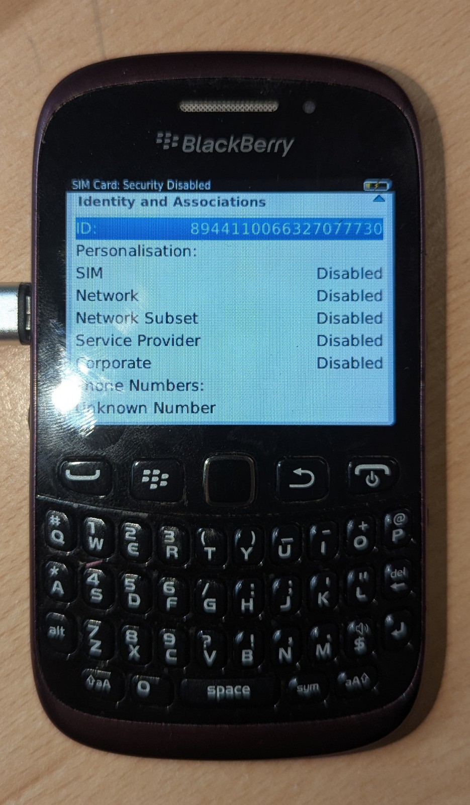 BlackBerry Curve 9320 Purple Unlocked QWERTY Smartphone Boxed  (C) image 9