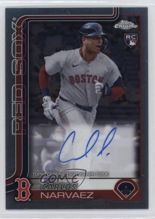 2025 Topps Chrome Rookie Auto Carlos Narvaez #RA-CAN Auto 1ql6