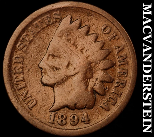 1894 Indian Head Cent- Semi Key Better Date No Reserve #J4451