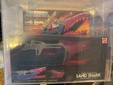 Rare new vintage 1985 MOTU Masters of the Universe Land Shark vehicle AFA U80