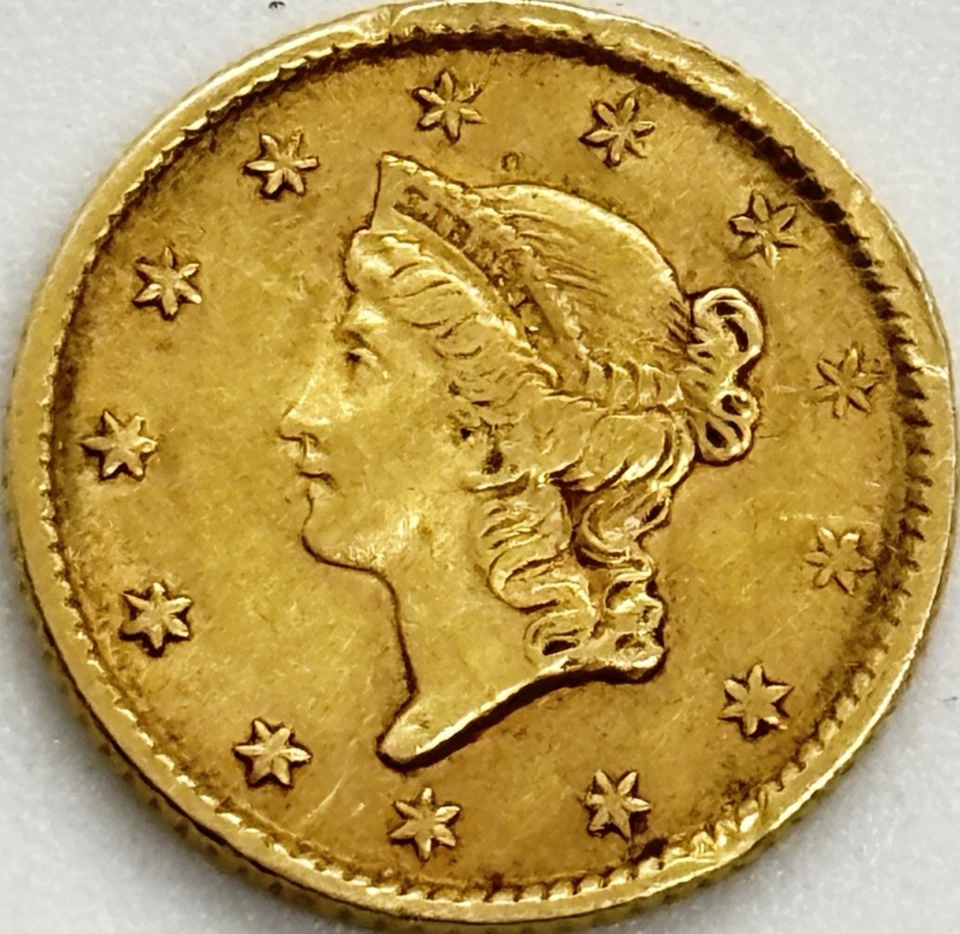 1853 $1 Liberty Head Gold Dollar Type I #14304 - Image 2 of 3