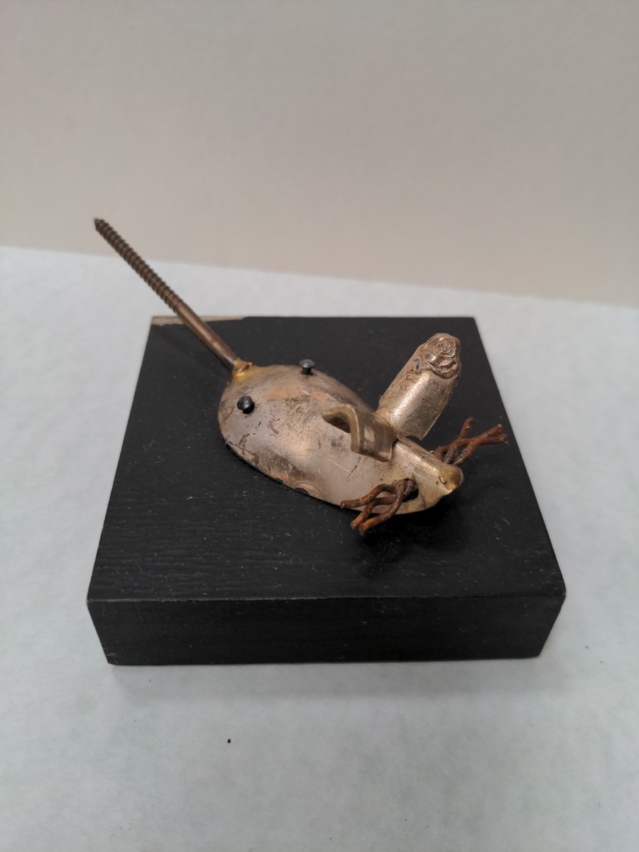 RAUL ZUNIGA Mouse Spoon Sculpture Silverplate Signed Art CASA DEL