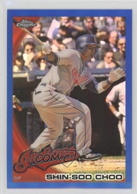 2010 Topps Chrome Blue Refractor 111/199 Shin-Soo Choo #146 9ca