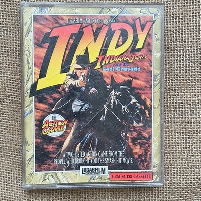 Indiana Jones And The Last Crusade Commodore 64 CBM Spiel US Gold 1989 Retro Game