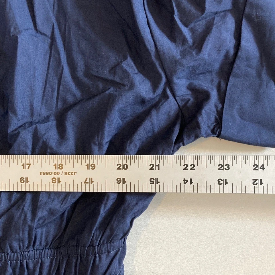 Vestido camisero J Crew Elena talla 16 alto azul marino oscuro Foto 4 de 4