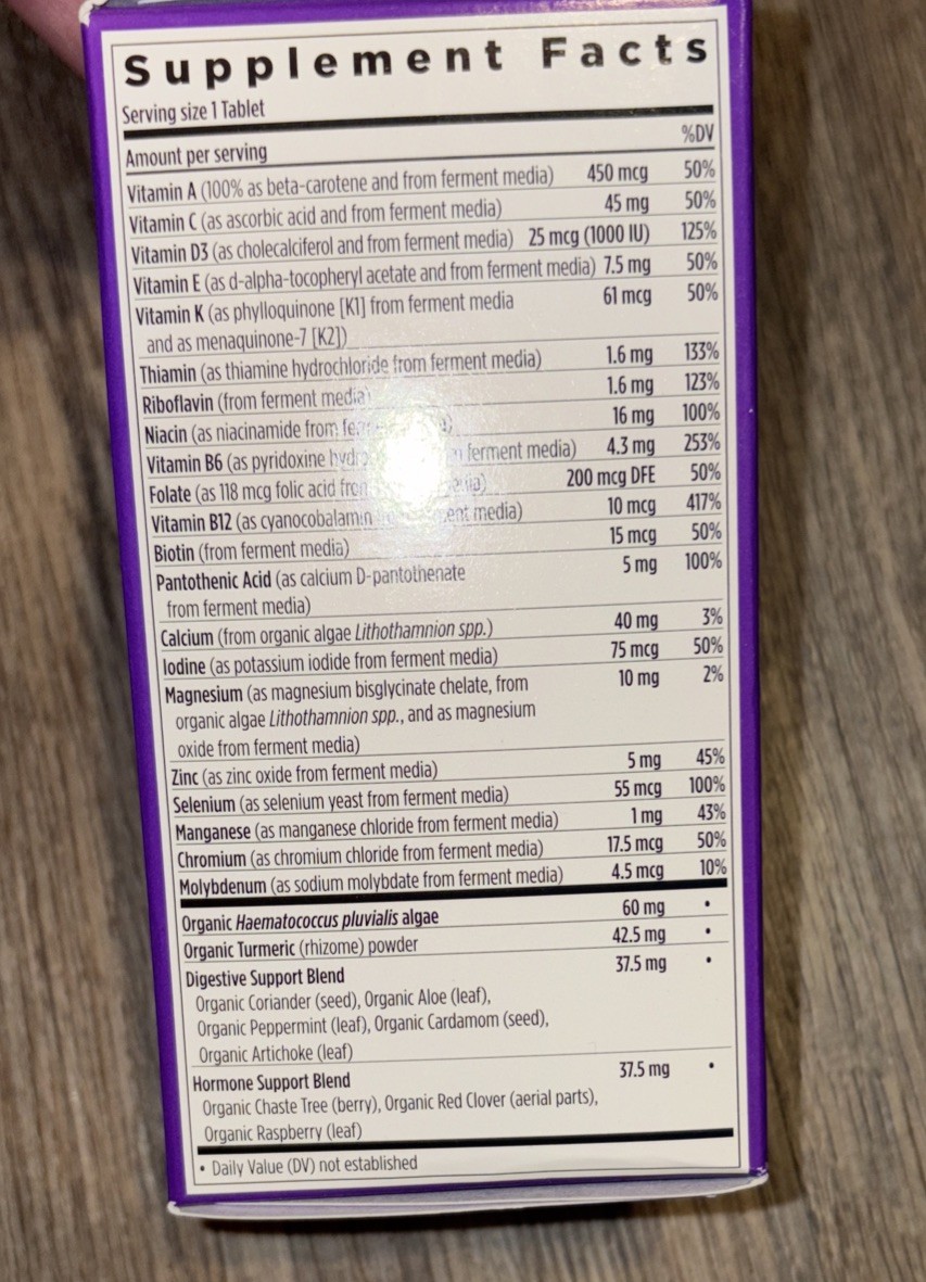 New Chapter One Daily Every Woman’s Multivitamin 55+ 72 Tabs AUTHENTIC & SEALED