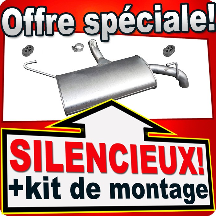 Silencieux arriere pour remplacer echappement Jeep Patriot perce