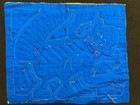 Vintage Kuna Mola Hand Stitched Textile Panel Panama Guna Folk Art Cat ? Lemur ? — photo 8