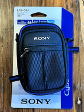 Sony LCS-CSJ Soft Carrying Case for Cyber-shot Camera NEW Black Pouch