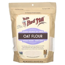 Oat Flour, Whole Grain, 20 oz (567 g)