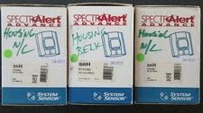 SYSTEM SENSOR SRH RED WALL MOUNT HI CD STROBE - "FIRE" - NEW - 3 AVAIL.
