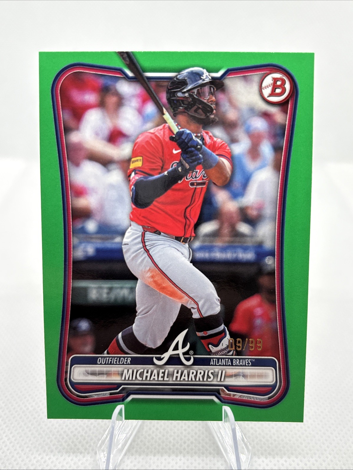 2026 Bowman Michael Harris II #21 Green Border /99 Braves
