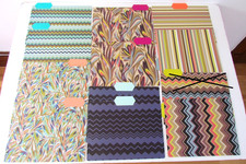 Rare Missoni File Folders Set 11 peices Assorted